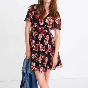 NWOT Madewell Tulip Sleeve Mini Dress in French Rose
